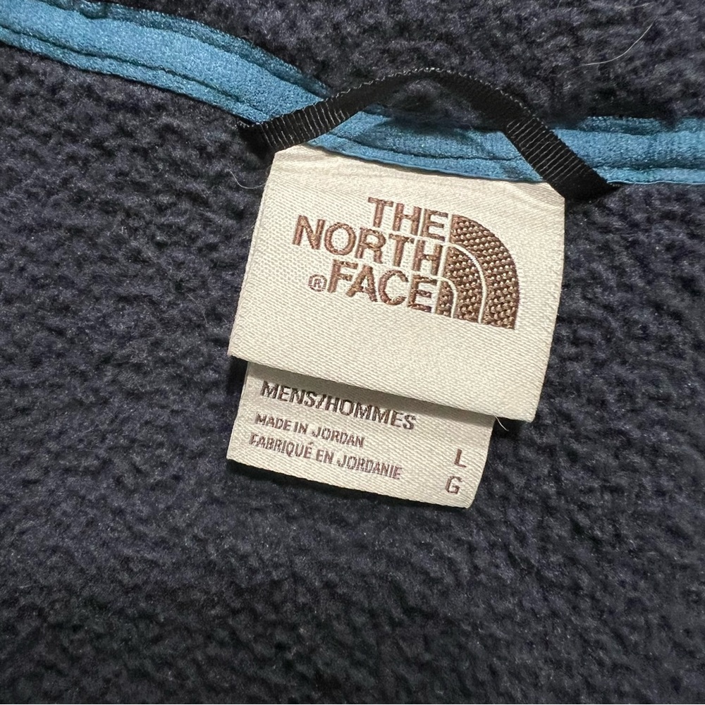 North Face Carbondale Heavy weight Fleece zip up vest size large Aviator blue - Picture 8 of 13